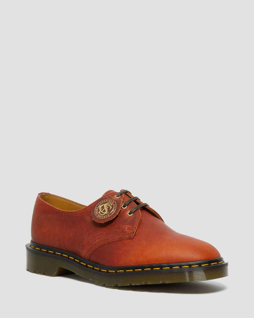 Dr. Martens 1461 Classic Oil Lær Snøresko Herre Mørke Brune [8579AUYZW]